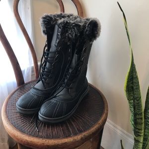 Tall faux fur northside boots